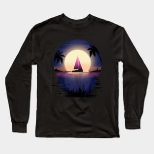 Night Sail Long Sleeve T-Shirt